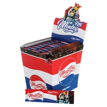 Бумажки Monkey King Blue Cola Touch Smell Smell Tips King Size Slim-2