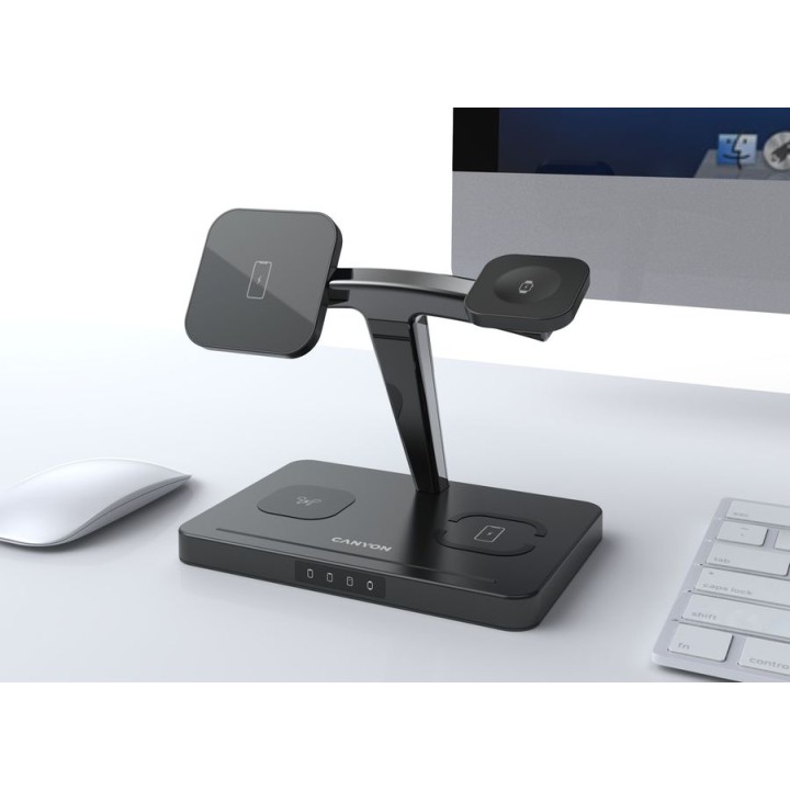 Беспроводное зарядное устройство Canyon WS-404,  черный