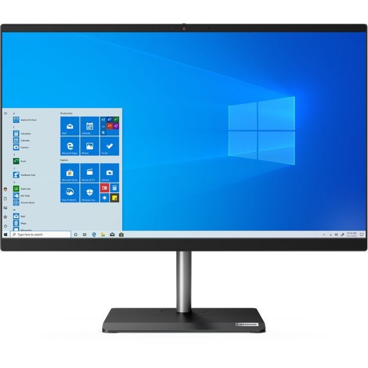 Моноблок Lenovo V30a-24IIL, 23.8", Intel Core i5 1035G1, 8ГБ, 512ГБ SSD,  Intel UHD Graphics, DVD-RW, Windows 10 Professional, черный