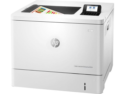 Принтер лазерный HP Color LaserJet Enterprise M554dn цветной, цвет белый