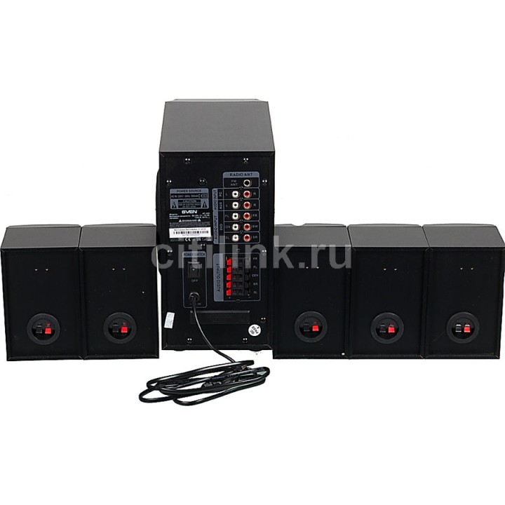 Колонки Sven HT-200,  5.1,  черный