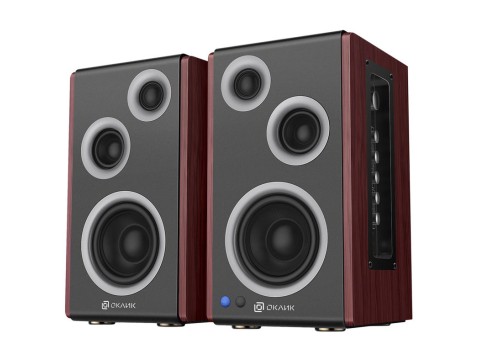 Колонки Bluetooth Oklick OK-117 BT,  2.0,  черный